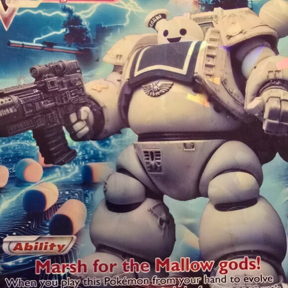 Ghostbusters - Solar Squish Sentinel pokemon card - Stay Puft Marshmallow Man - Picture 4 of 9
